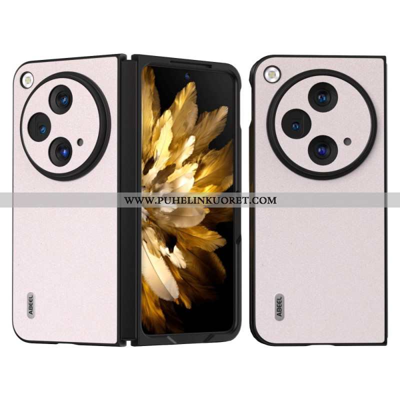 Kuori Oppo Find N3 Abeel Glitter Keinonahkaa Suojakuori