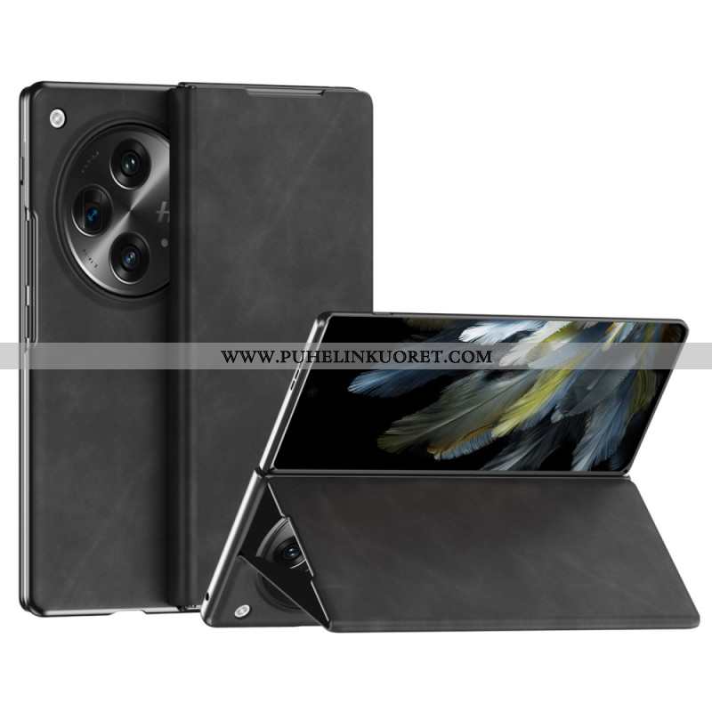 Nahkakotelo Oppo Find N3 Klassinen Nappanahka