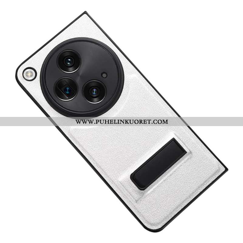 Kuori Oppo Find N3 Keinonahkaa Jalustalla