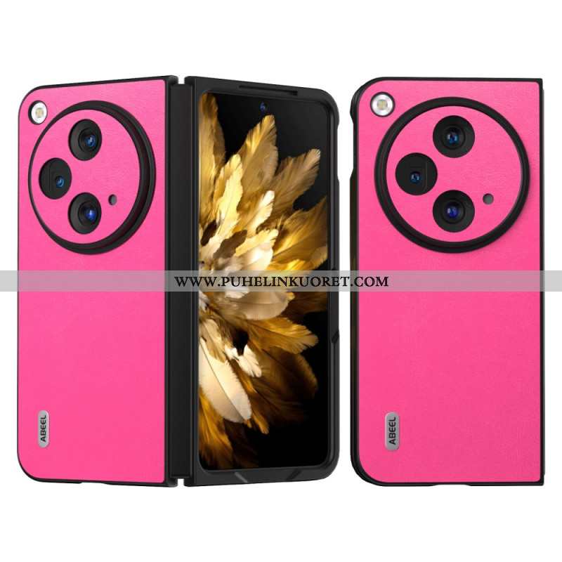 Kuori Oppo Find N3 Värillinen Nahka Abeel Suojakuori