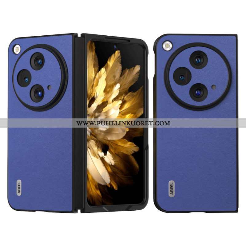 Kuori Oppo Find N3 Värillinen Nahka Abeel Suojakuori