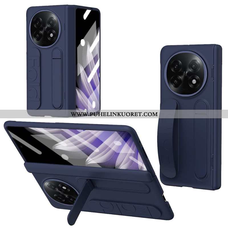 Kuori Oppo Find N5 Täysi Suoja Jalustalla Ja Hihnalla