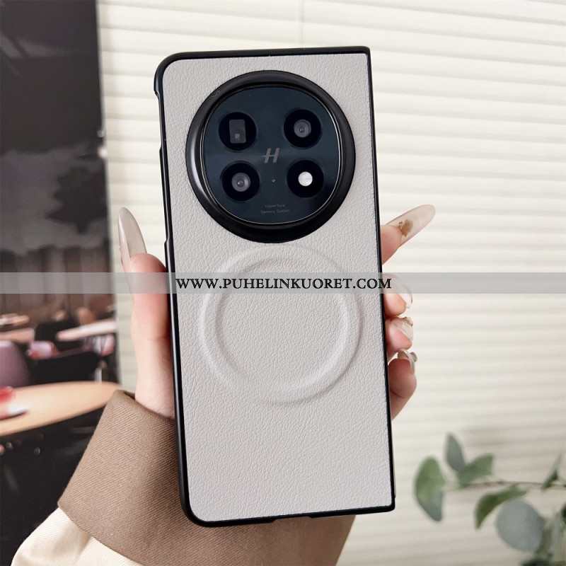 Kuori Oppo Find N5 Magsafe-yhteensopiva Nahkajäljitelmä Suojakuori