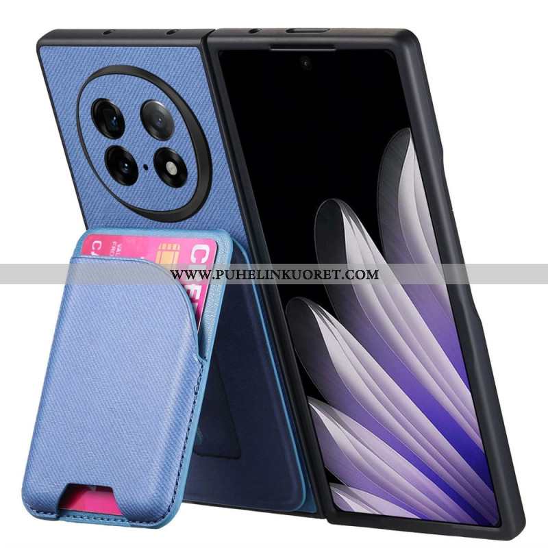 Puhelinkuoret Oppo Find N5 Magneettinen Jalustalla Ja Irrotettavalla Pussilla