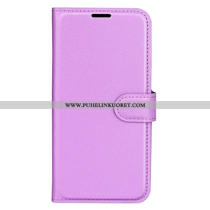 Kotelot Oppo Find X8 Klassinen Litsikuvioinen Nahka Suojakuori