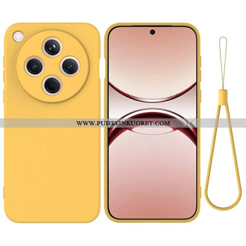 Kuori Oppo Find X8 Nestemäisestä Silikonista Valmistettu Ranneke Suojakuori