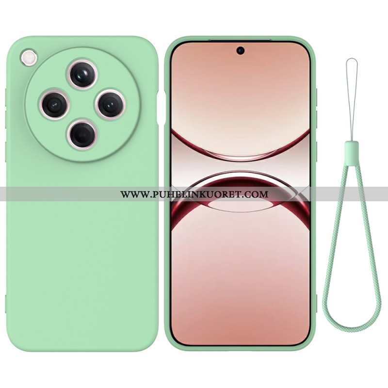 Kuori Oppo Find X8 Nestemäisestä Silikonista Valmistettu Ranneke Suojakuori