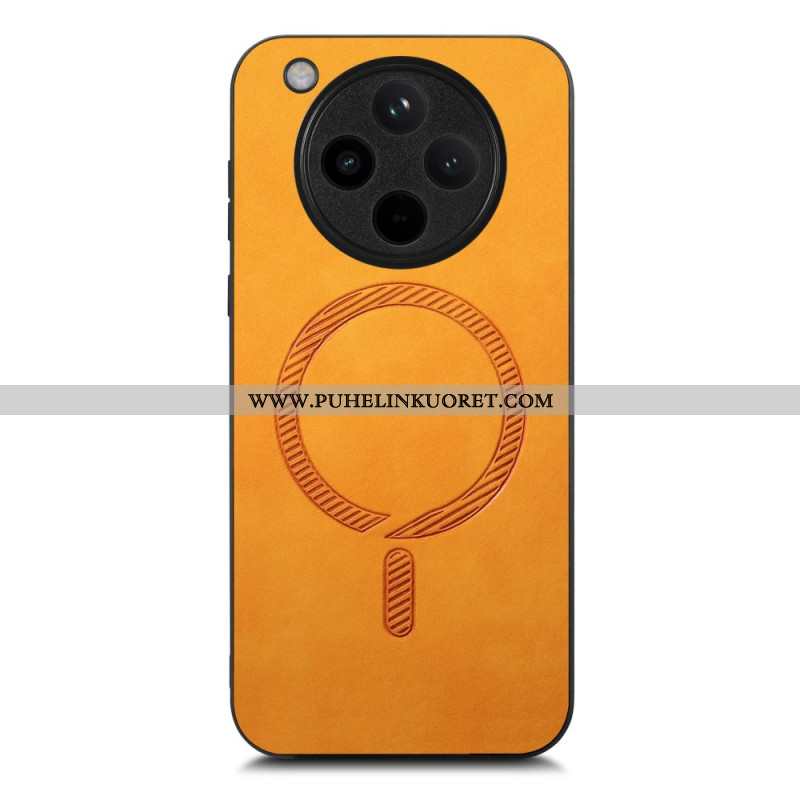 Kuori Oppo Find X8 Magsafe-yhteensopiva Nahkaefekti