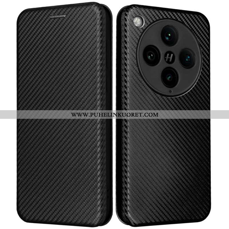 Nahkakotelo Oppo Find X8 Pro Hiilikuitu