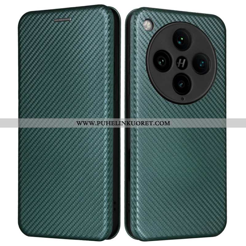 Nahkakotelo Oppo Find X8 Pro Hiilikuitu