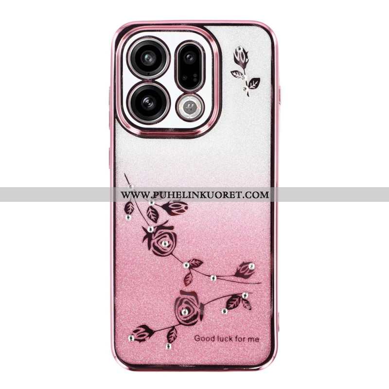 Kuori Oppo Find X9 5g Kadem Kukat Ja Paljetit