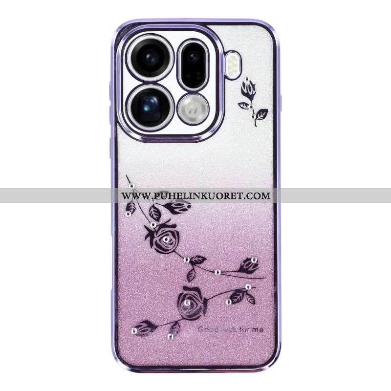 Kuori Oppo Find X9 Pro 5g Kadem Kukkia Ja Strasseja Suojakuori