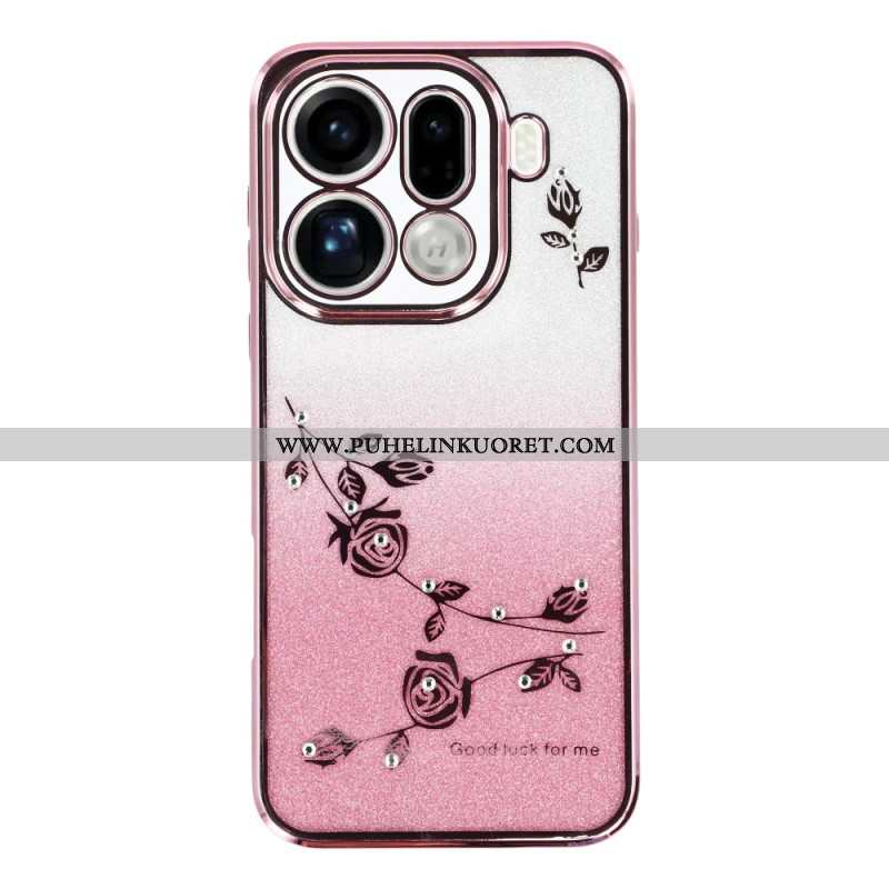 Kuori Oppo Find X9 Pro 5g Kadem Kukkia Ja Strasseja Suojakuori