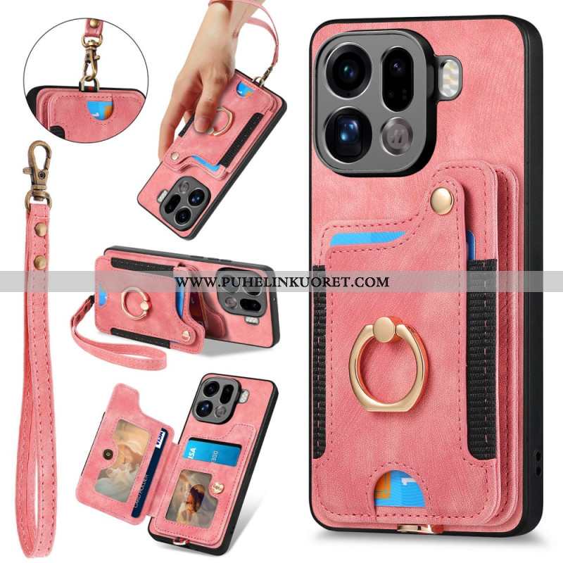 Kuori Oppo Find X9 Pro 5g Retrotyylinen Rfid-korttikotelo