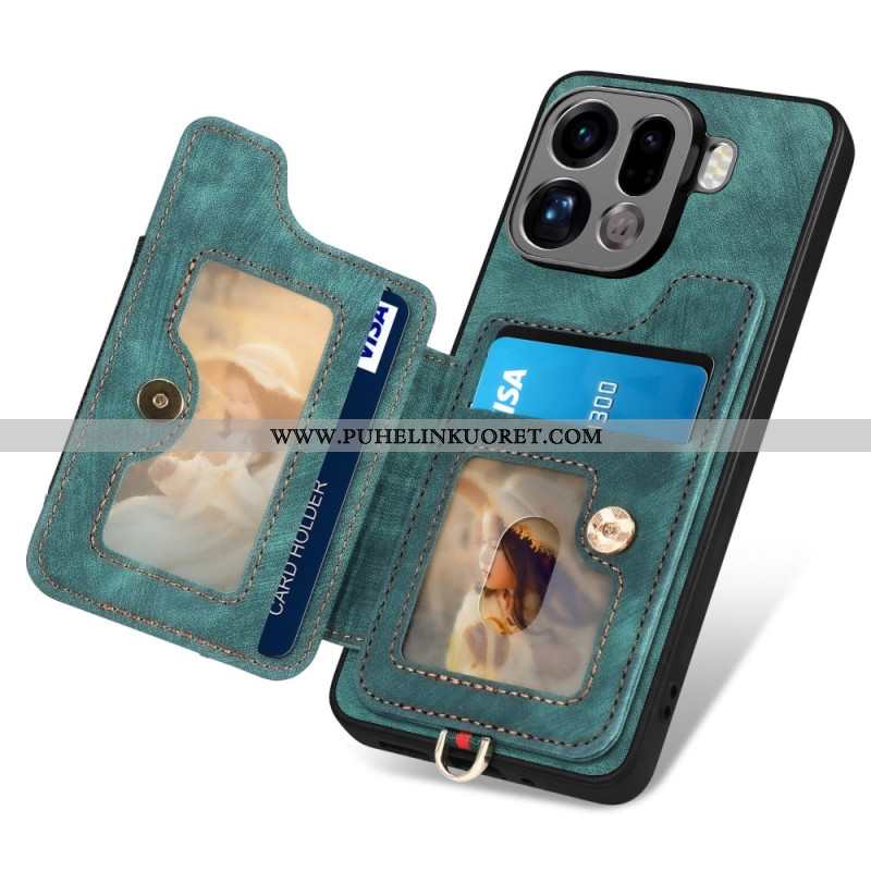 Kuori Oppo Find X9 Pro 5g Retrotyylinen Rfid-korttikotelo