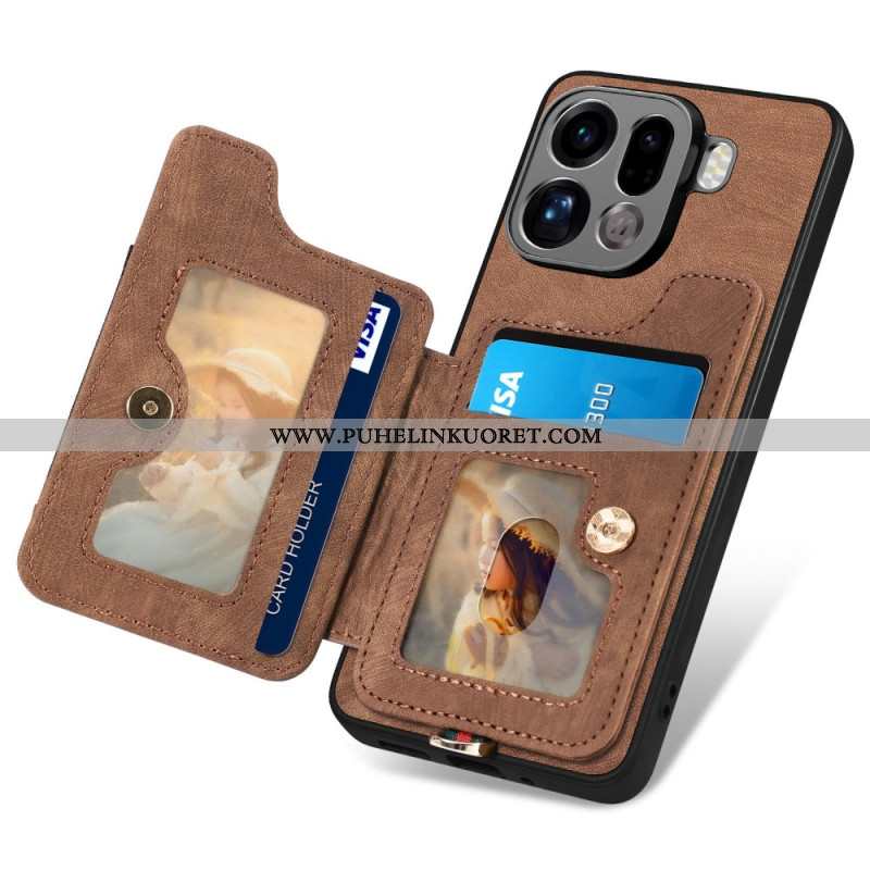 Kuori Oppo Find X9 Pro 5g Retrotyylinen Rfid-korttikotelo