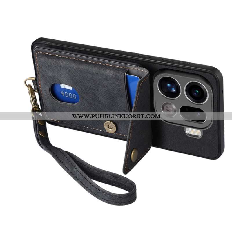 Kuori Oppo Find X9 Pro 5g Korttikotelo Ja Kaulanauha