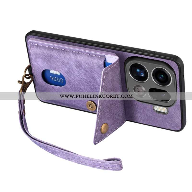 Kuori Oppo Find X9 Pro 5g Korttikotelo Ja Kaulanauha