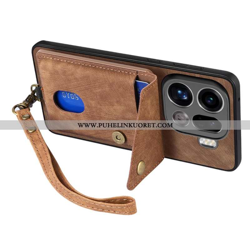 Kuori Oppo Find X9 Pro 5g Korttikotelo Ja Kaulanauha