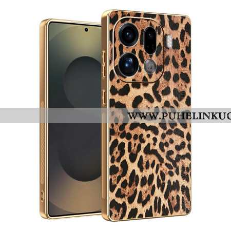 Kuori Oppo Find X9 Pro 5g Leopardikuvio Kultaisella Viimeistelyllä