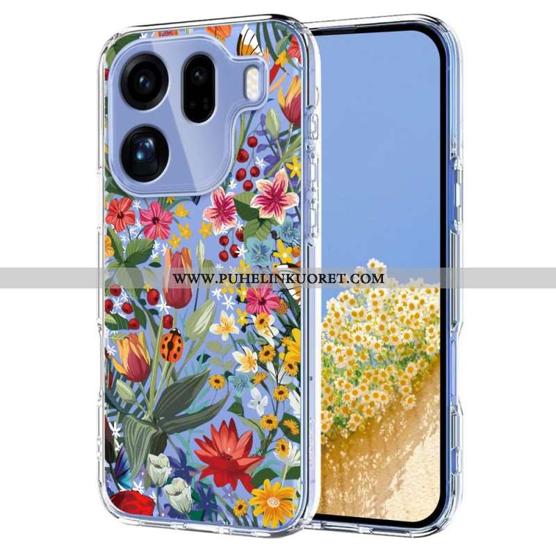 Kuori Oppo Find X9 Pro 5g Perhosia Ja Kukkia