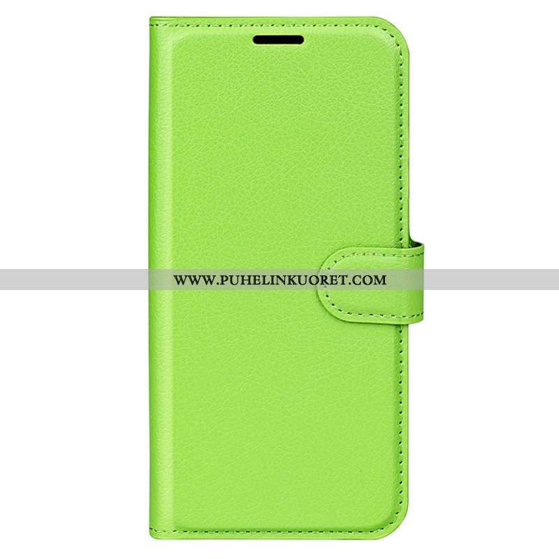 Kotelot Oppo Reno 13 5g Klassinen Litsikuvioinen Tekonahka Suojakuori