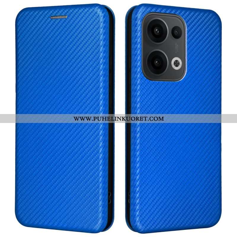 Nahkakotelo Oppo Reno 13 5g Hiilikuitu