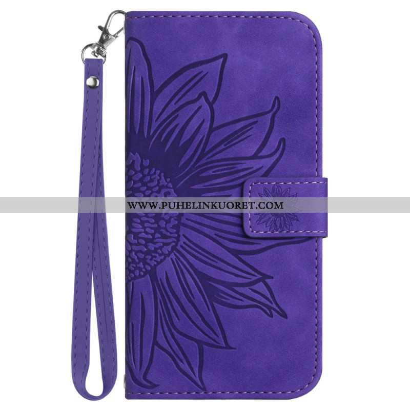 Kotelot Oppo Reno 13 5g Auringonkukkakuvio Hihnalla