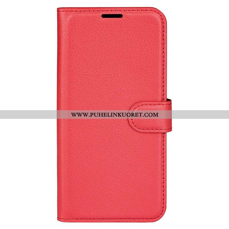 Kotelot Oppo Reno 13 Pro 5g Klassinen Litsikuvioinen Tekonahka Suojakuori