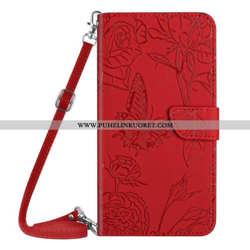 Kotelot Oppo Reno 13 Pro 5g Perhoskuvio Olkahihnalla