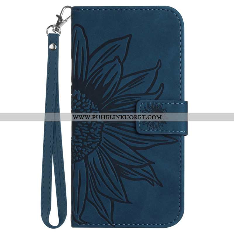 Kotelot Oppo Reno 13 Pro 5g Auringonkukkakuvio Hihnalla