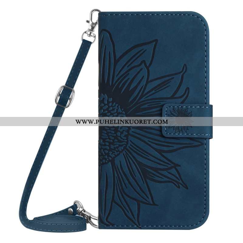 Kuoret Oppo Reno 13f 4g / 5g / 13 Fs 5g Auringonkukkakuvioinen Olkalaukku