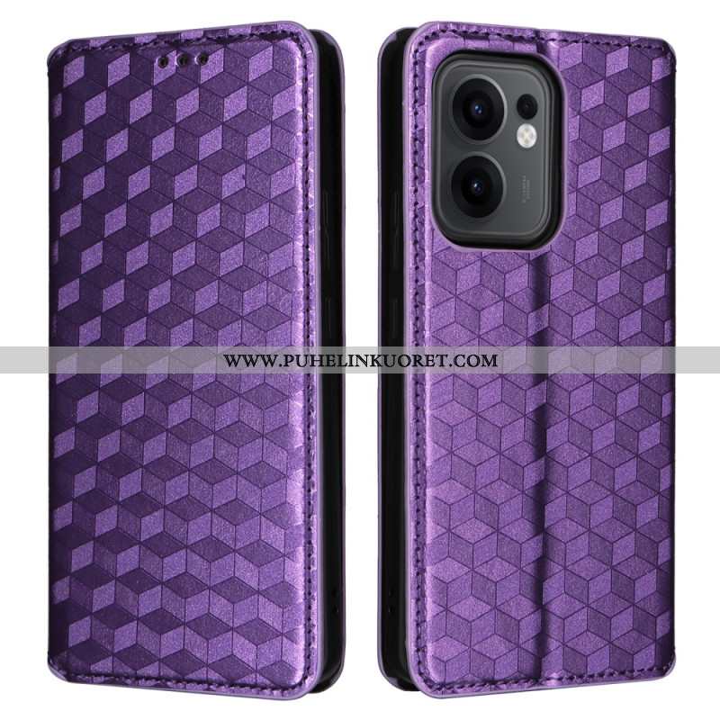 Nahkakotelo Oppo Reno 13f 4g / 5g / 13 Fs 5g 3d-timantit