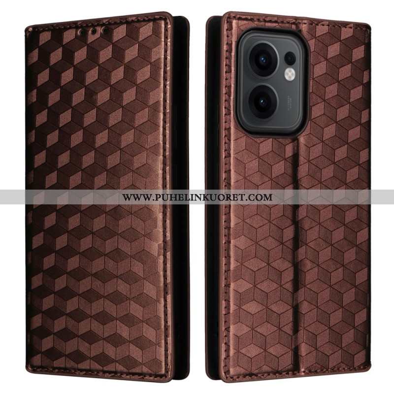 Nahkakotelo Oppo Reno 13f 4g / 5g / 13 Fs 5g 3d-timantit