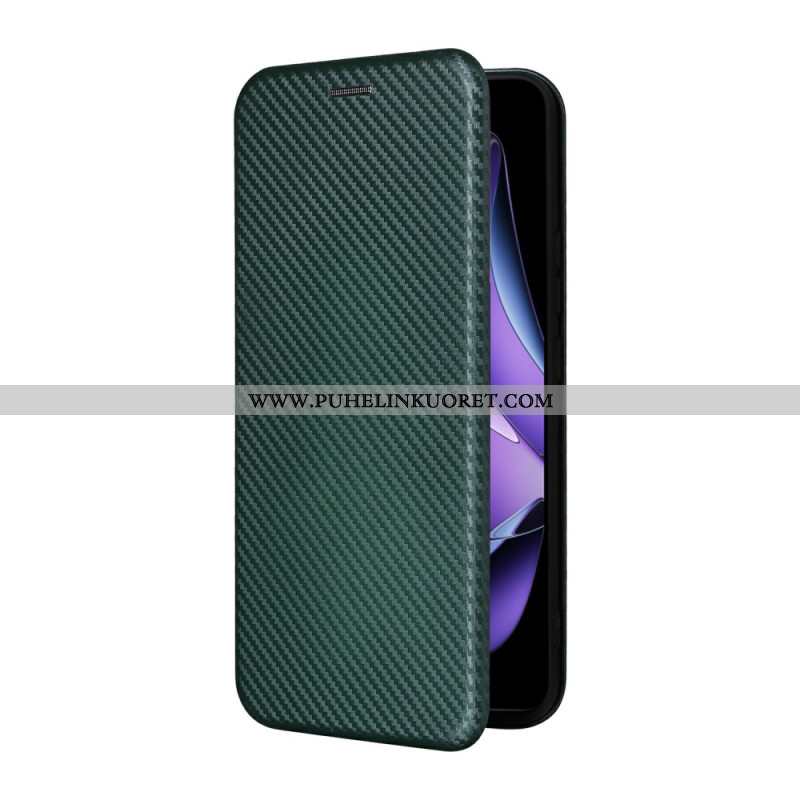 Nahkakotelo Oppo Reno 13f 4g / 5g / 13 Fs 5g Hiilikuitu