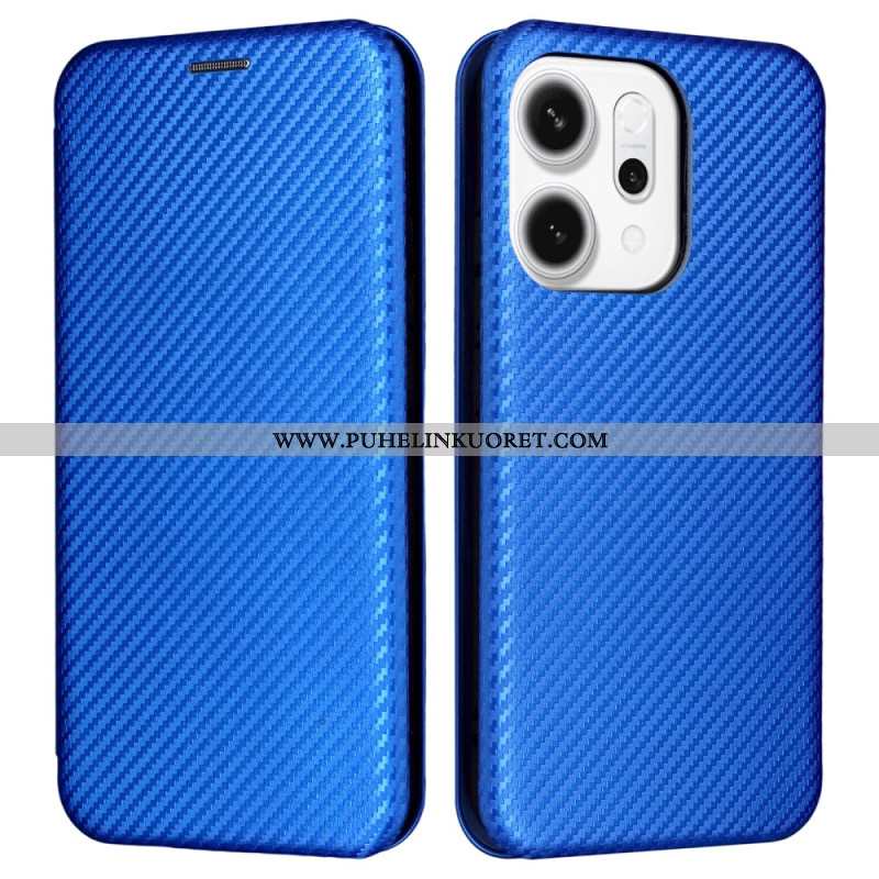 Nahkakotelo Oppo Reno 14 5g Hiilikuitu Suojakuori