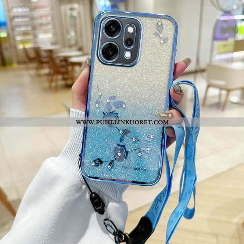 Kuori Oppo Reno 14 Pro 5g Strassit Kukat Suojakuori