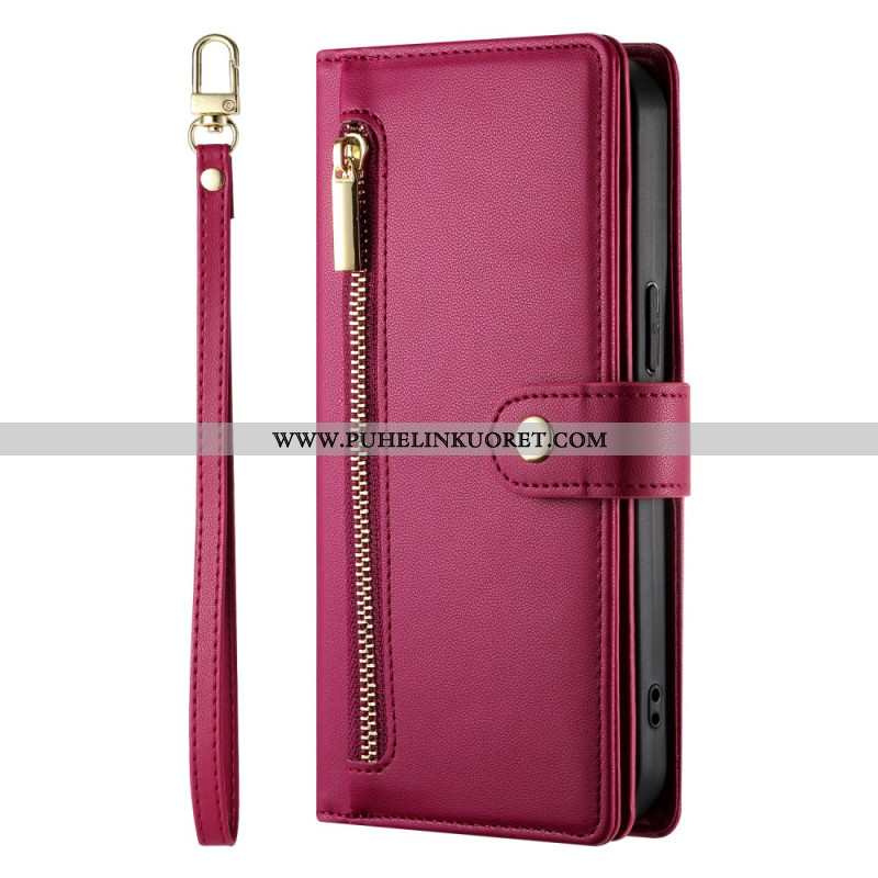 Kotelot Oppo Reno 14f 5g Lompakko Hihnalla Ja Olkahihnalla Suojakuori