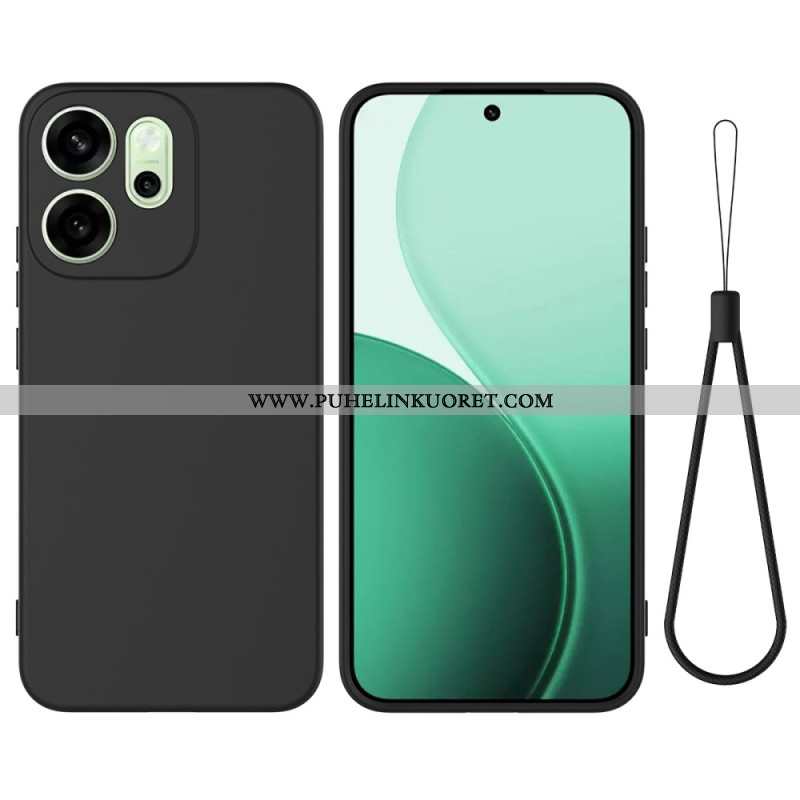 Kuori Oppo Reno 14f 5g Nestemäinen Silikoni Ja Nauha Suojakuori