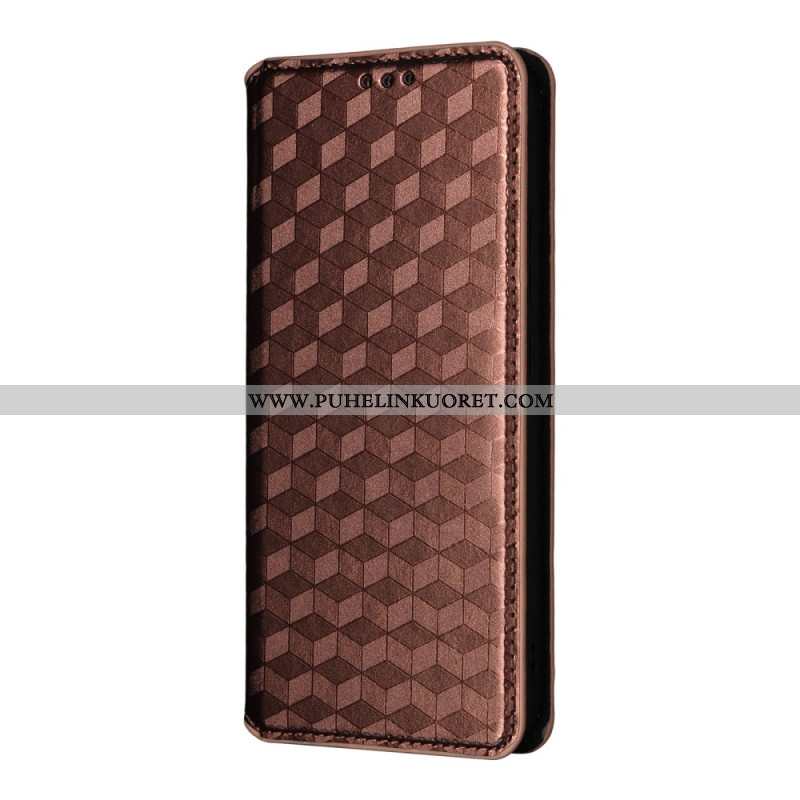 Nahkakotelo Oppo Reno 14f 5g Puhelinkuoret Timanttikuvio