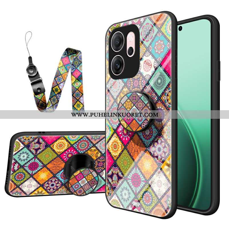 Kuori Oppo Reno 14f 5g Tilkkutäkkien Muotoinen Jalusta Ja Nauha