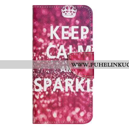 Nahkakotelo Samsung Galaxy A17 4g / 5g Pysy Rauhallisena Ja Kimaltele