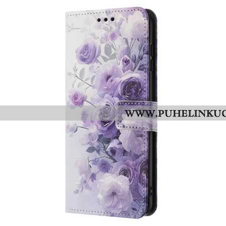 Kotelot Samsung Galaxy A17 4g / 5g Violetit Ruusut Suojakuori