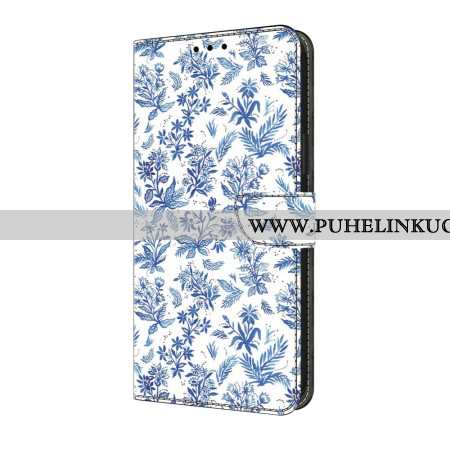 Kotelot Samsung Galaxy A17 4g / 5g Siniset Kukat Suojakuori