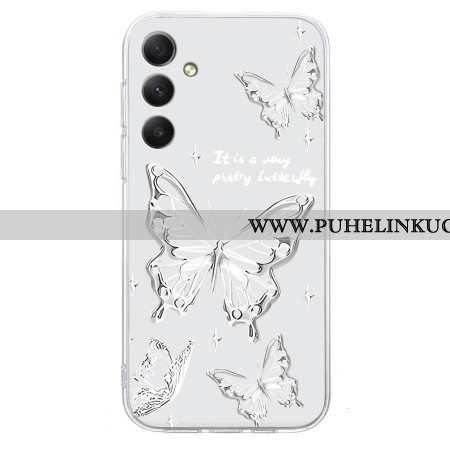 Kuori Samsung Galaxy A17 4g / 5g Valkoinen Perhonen