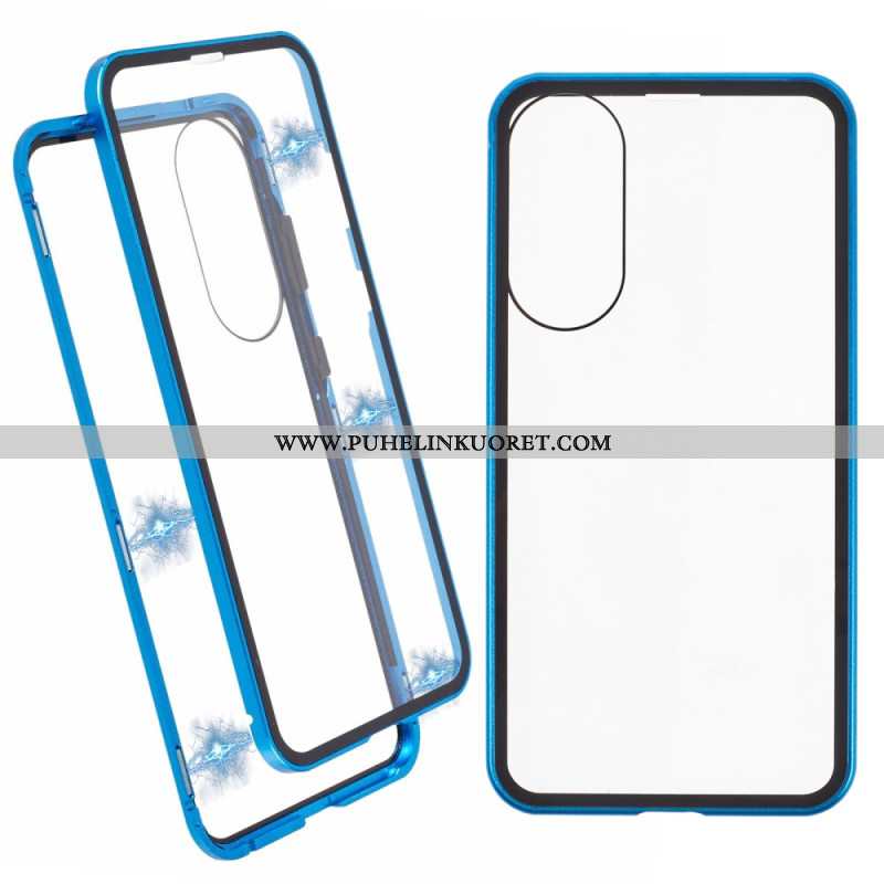 Kuori Samsung Galaxy S25 5g Edge Karkaistu Lasi Ja Magneettinen Kehys