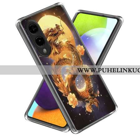 Case Samsung Galaxy S25 5g Edge Puhelinkuoret Kultainen Lohikäärme