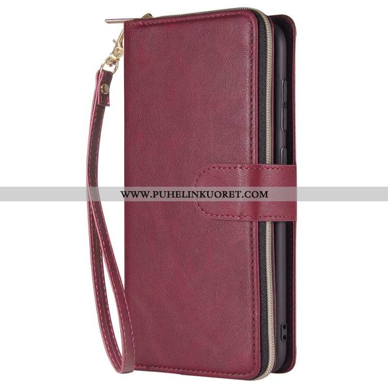 Nahkakotelo Samsung Galaxy S25 5g Edge Lompakko Ja Pussukka