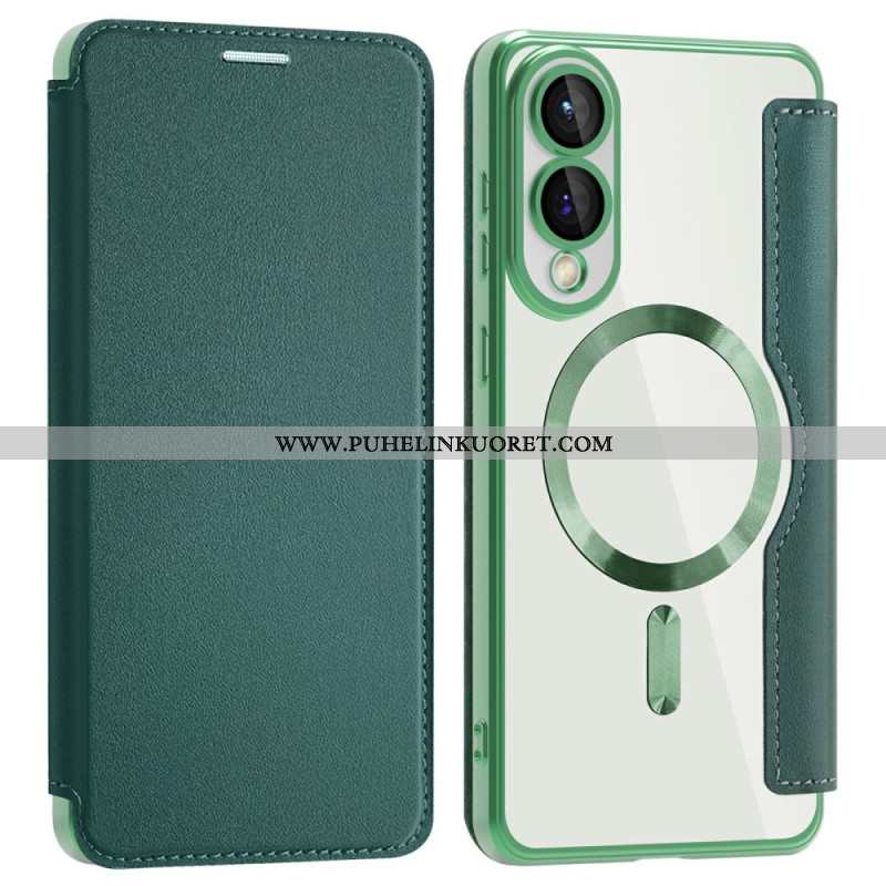 Nahkakotelo Samsung Galaxy S25 5g Edge Puhelinkuoret Magsafe-yhteensopiva Rfid-suojauksen Kanssa