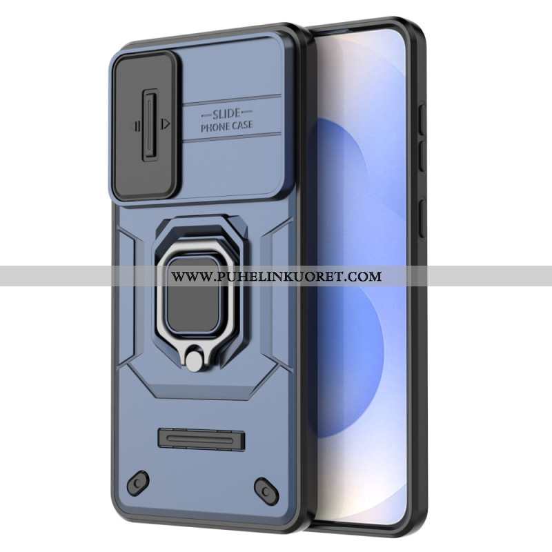 Kuori Samsung Galaxy S25 5g Edge Kestävä Sormus Linssinsuojalla